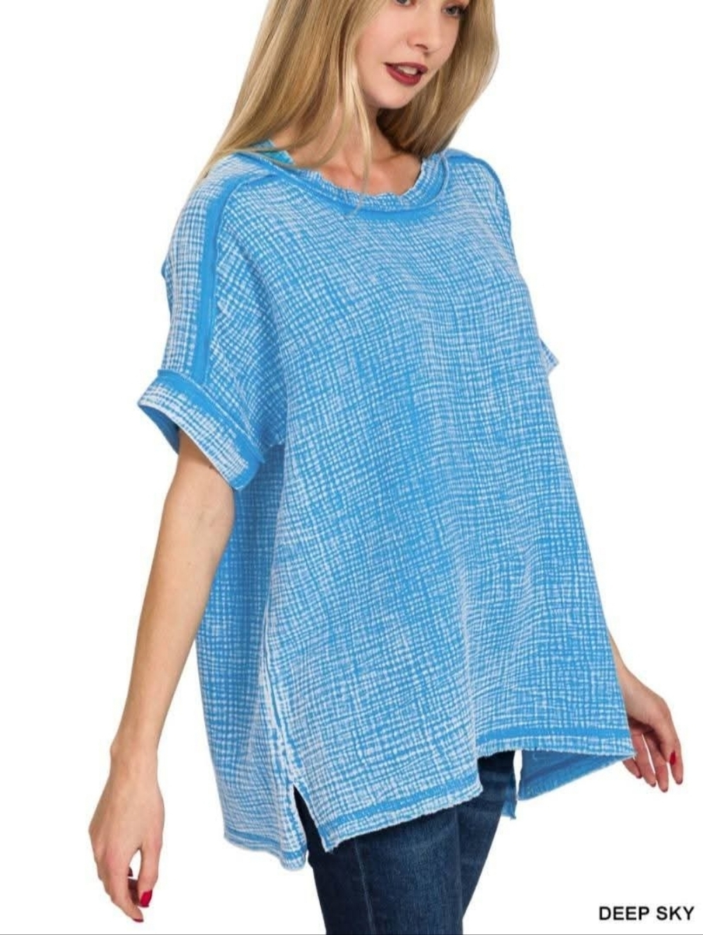 New Zenana Acid Wash Top